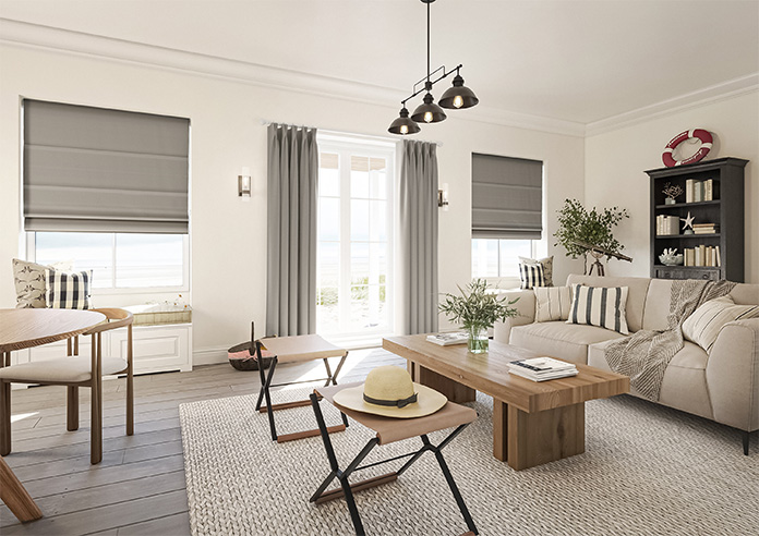 Loxley, Brown Canvas - Twist&Fit Roman Blind - Image 6